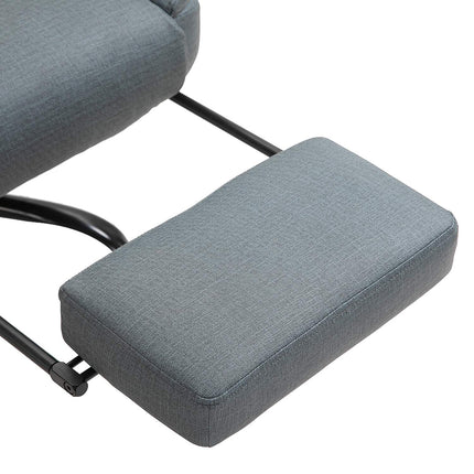 Ergonomic office chair, adjustable with headrest and footrest