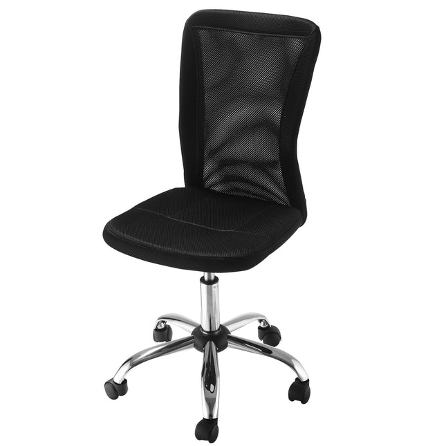 Ergonomic office chair, adjustable, ventilating back, black
