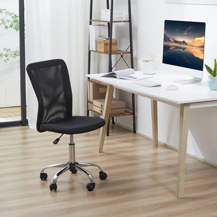 Ergonomic office chair, adjustable, ventilating back, black