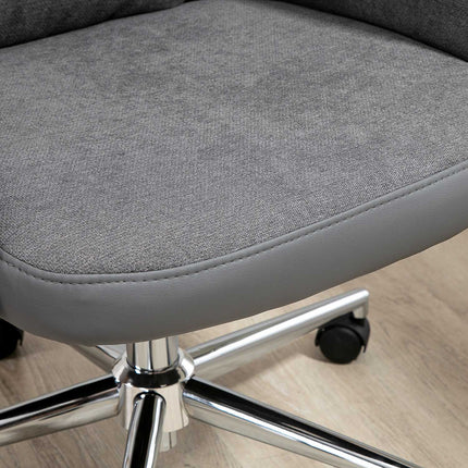 Ergonomic office chair, adjustable PU, 360° rotation, gray