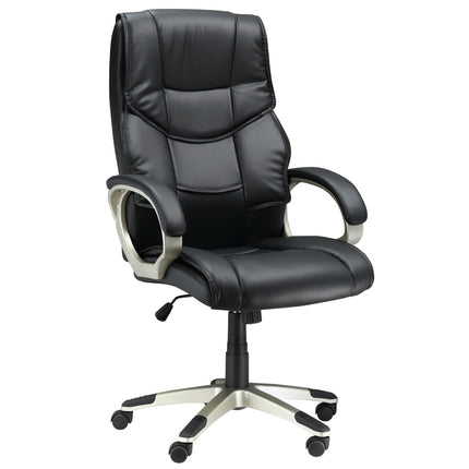 Ergonomic office chair with high backrest, tilt function