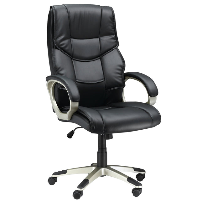 Ergonomic office chair with high backrest, tilt function
