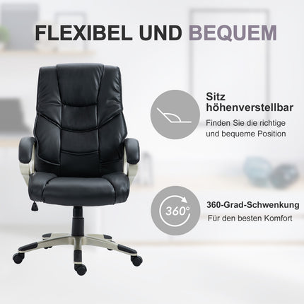 Ergonomic office chair with high backrest, tilt function