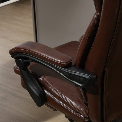 Ergonomic office chair, reclining artificial leather