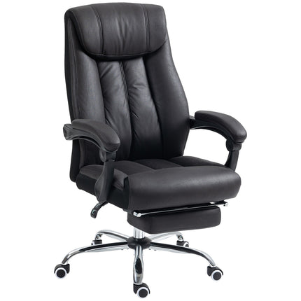 Executive Office Chair, adjustable height, black microfiber