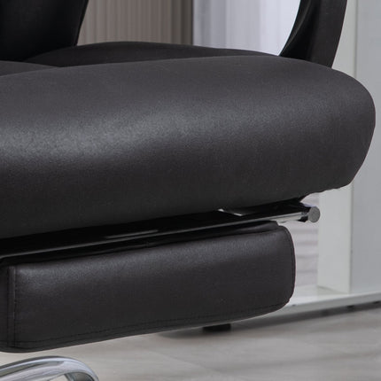 Executive Office Chair, adjustable height, black microfiber