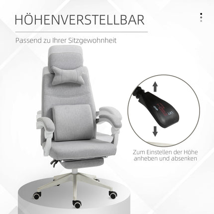 Ergonomic gaming office chair, wheels and adjustable height