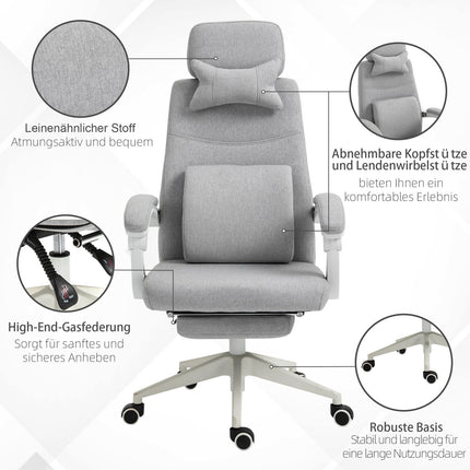 Ergonomic gaming office chair, wheels and adjustable height