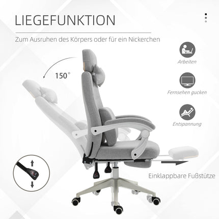Ergonomic gaming office chair, wheels and adjustable height