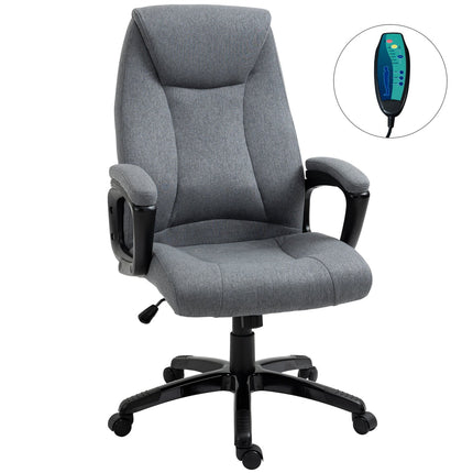 Ergonomic gaming office chair, adjustable height, massage, gray