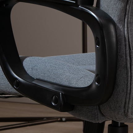 Ergonomic gaming office chair, adjustable height, massage, gray