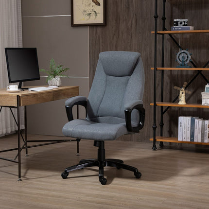 Ergonomic gaming office chair, adjustable height, massage, gray