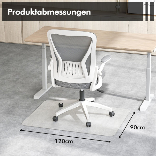Office Chair Mat – 120x90 cm Transparent PVC Floor Protector