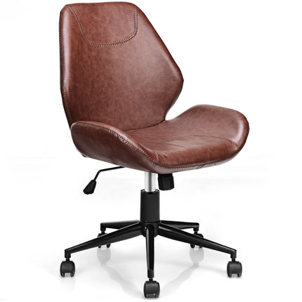 Office Chair, Mid-Back PU, Adjustable Height, Swivel