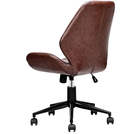 Office Chair, Mid-Back PU, Adjustable Height, Swivel