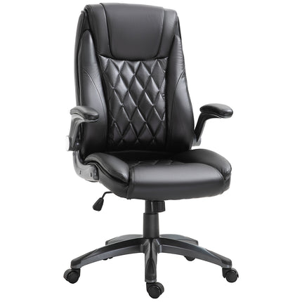 Ergonomic office chair, swivel - adjustable height, black