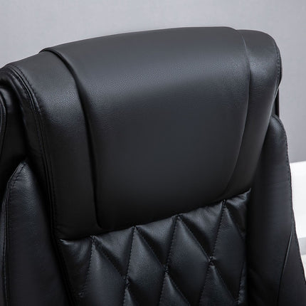 Ergonomic office chair, swivel - adjustable height, black