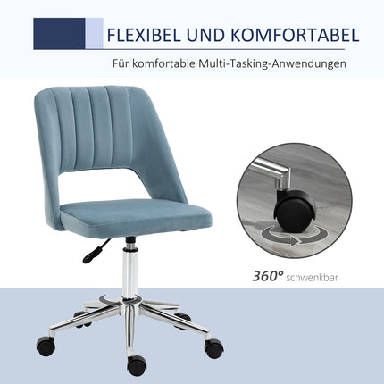 Height-adjustable office chair - 360° swiveling foam seat