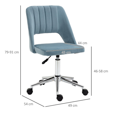Height-adjustable office chair - 360° swiveling foam seat