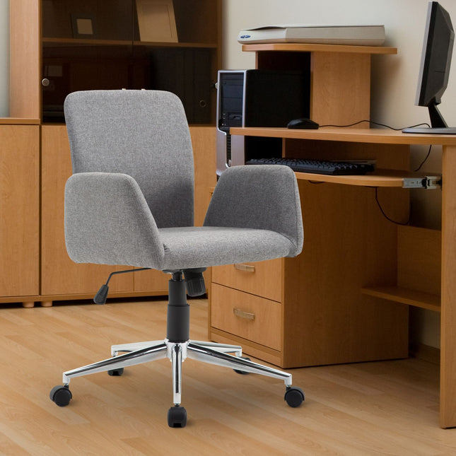 Office swivel chair, reclining and height adjustable, Nordic style