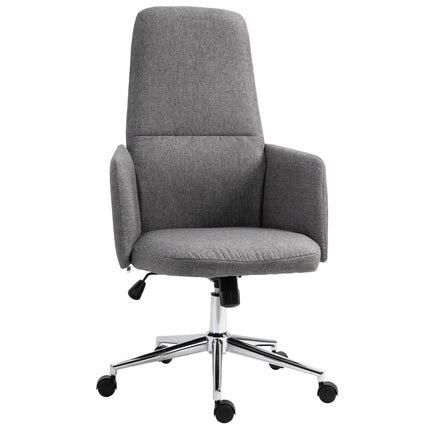Ergonomic gray office chair, rotatable & adjustable height