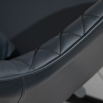 Office chair with massage, vibration, lumbar support, anthracite