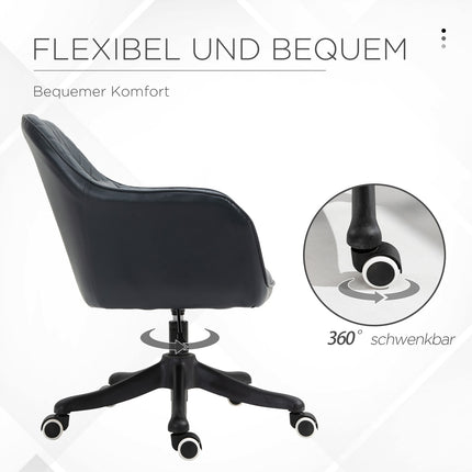 Office chair with massage, vibration, lumbar support, anthracite