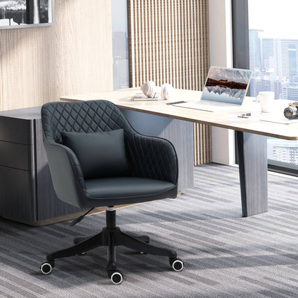 Office chair with massage, vibration, lumbar support, anthracite