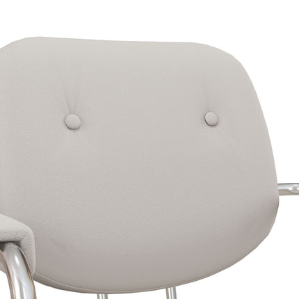Beige office chair, rocking, artificial leather, swivel, 120 kg load