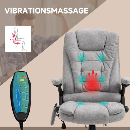 Ergonomic office chair with heating and massage, adjustable height