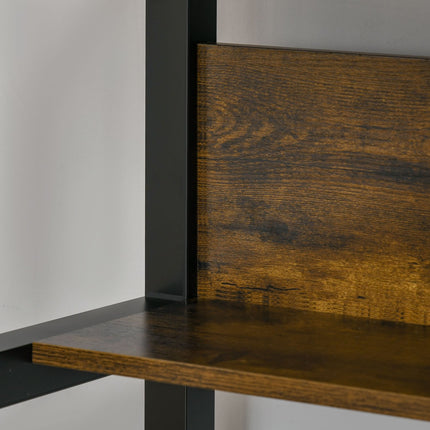 Industrial office computer desk, Metal, Rustic Brown 120x60x85 cm