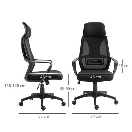 Ergonomic Office Chair, Adjustable Height, Lumbar Support