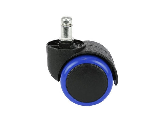 Office chair wheels - 5 pcs - blue