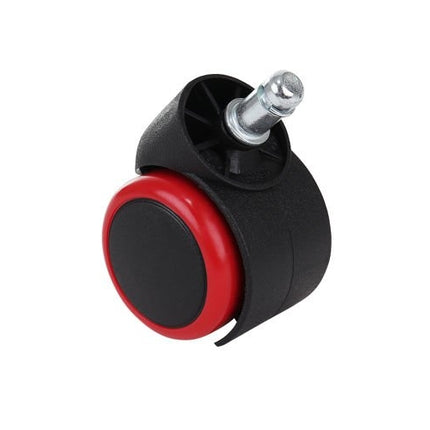 Office chair wheels - 5 pcs - red