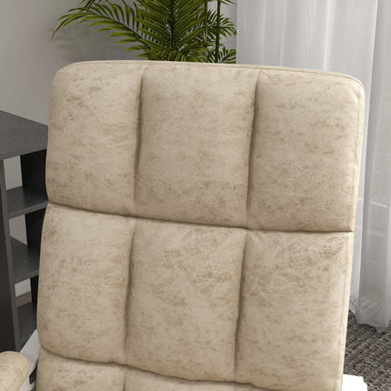 Ergonomic office chair with massage & heating, adjustable, beige