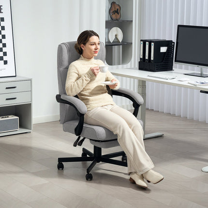 Ergonomic Office Chair with Massage, Recline & Footrest