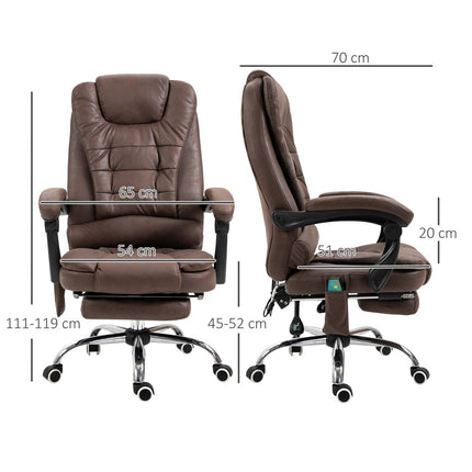 Ergonomic office chair with massage, tilt and heat