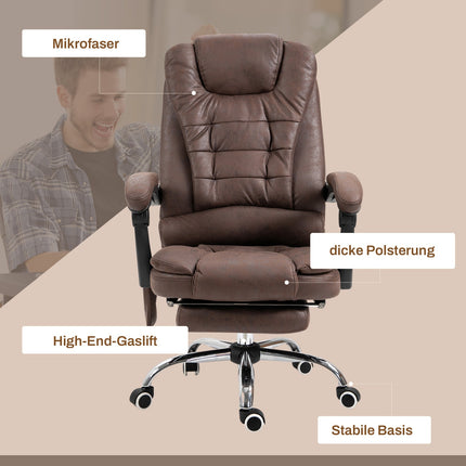 Ergonomic office chair with massage, tilt and heat