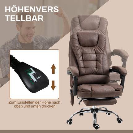 Ergonomic office chair with massage, tilt and heat
