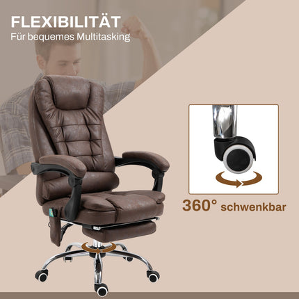 Ergonomic office chair with massage, tilt and heat