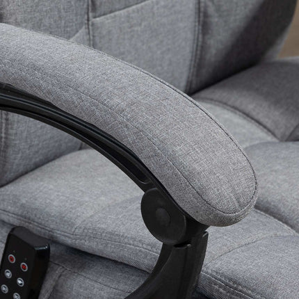 Ergonomic office chair with massage & lumbar heating, Grey