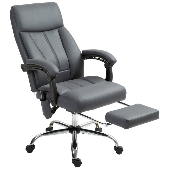Ergonomic office chair, dark grey, massage & reclining function