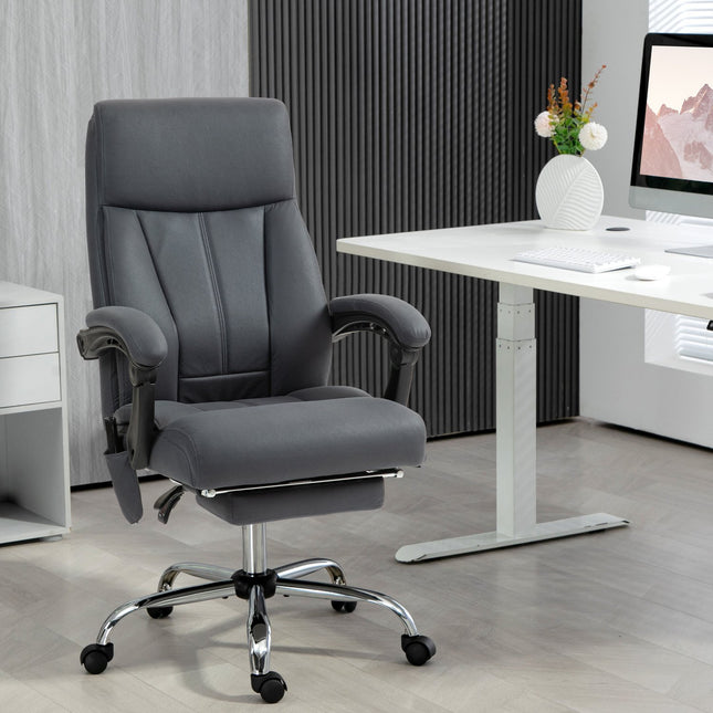Ergonomic office chair, dark grey, massage & reclining function