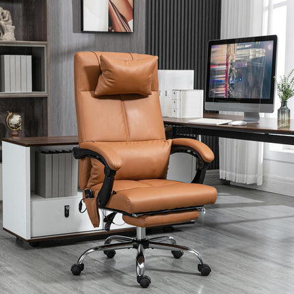 Office chair with massage, lumbar heating, 120 kg capacity