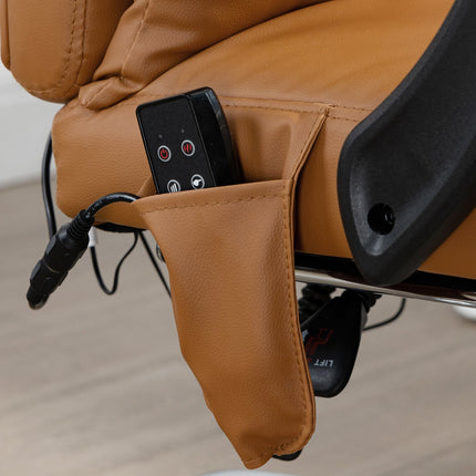 Office chair with massage, lumbar heating, 120 kg capacity