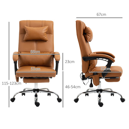 Office chair with massage, lumbar heating, 120 kg capacity