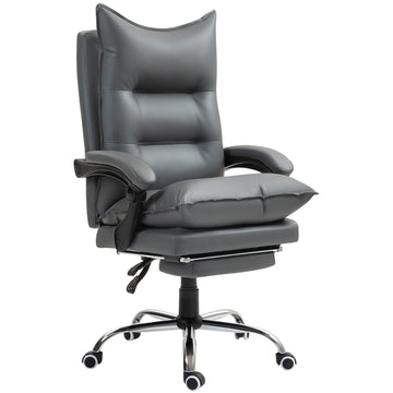 Ergonomic office chair, foldable & height adjustable, dark grey