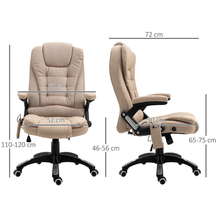 Ergonomic office chair with massage, heat and rest
