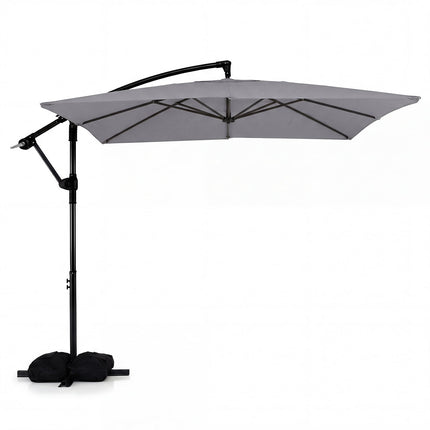 Offset Cantilever Patio Umbrella 8x8 Ft, 360 Rotation