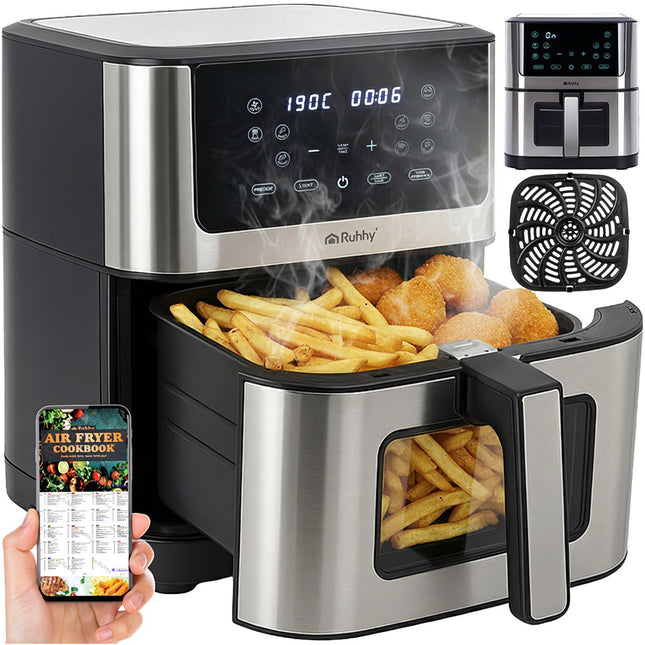 Oil-Free Fryer, 3.5L Capacity, Non-Stick Basket